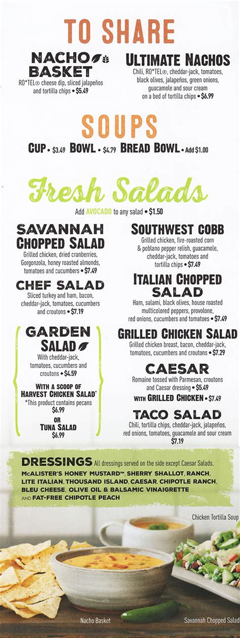 macalister's deli|mcalister's deli printable menu.